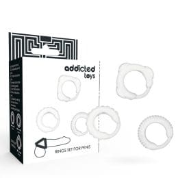 ADDICTED TOYS - C-RING SET CLEAR 2